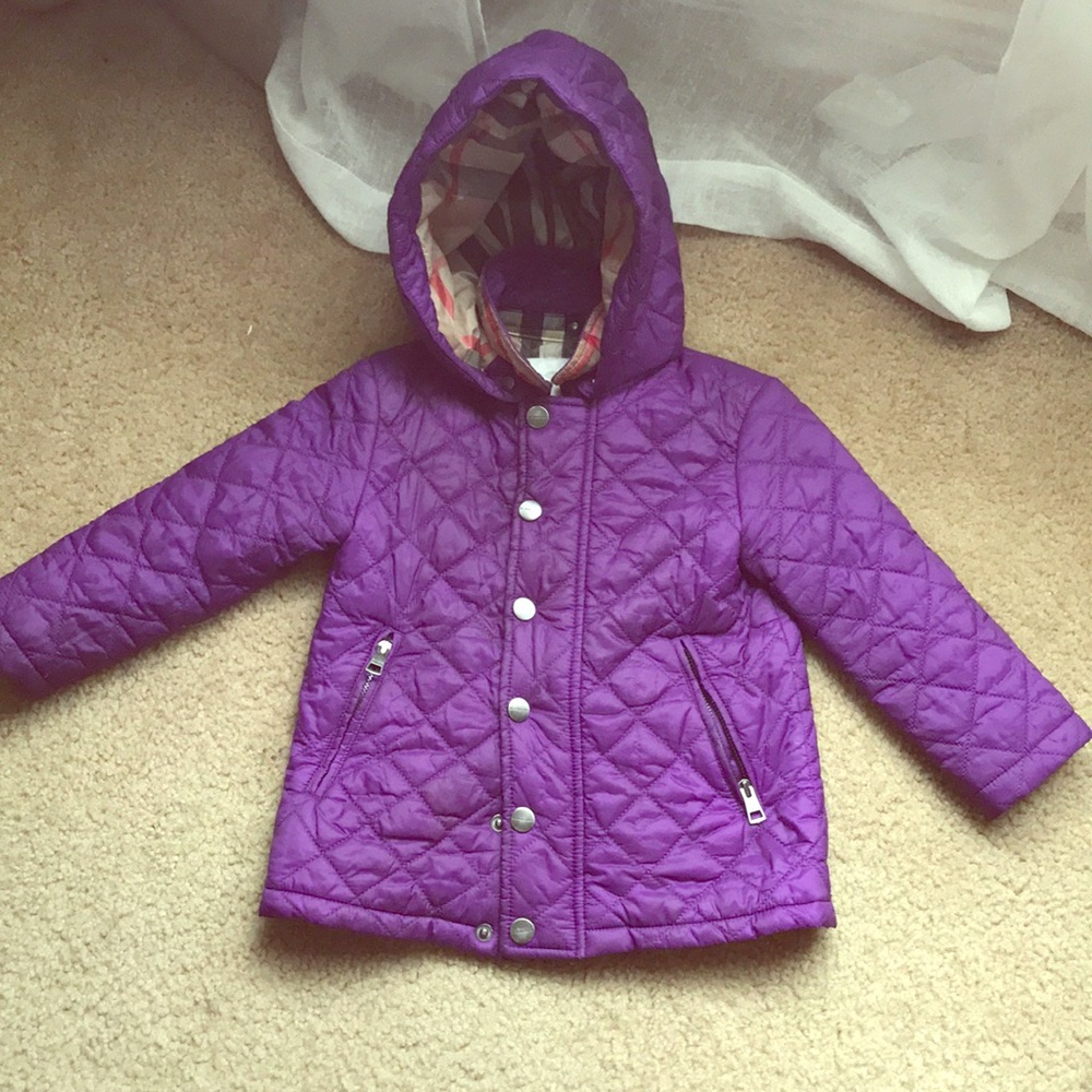 Toddler Burberry Diamond Quilted Jacket